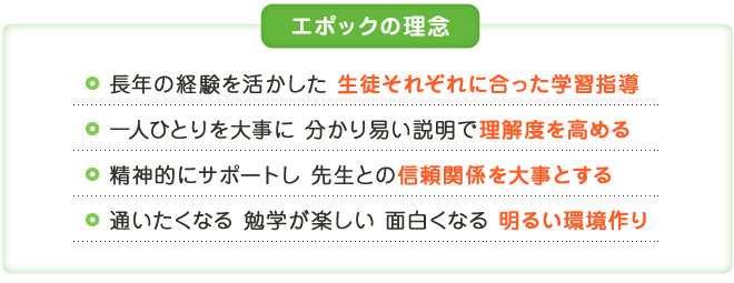 エポックの理念