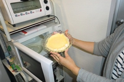 レンジでケーキ